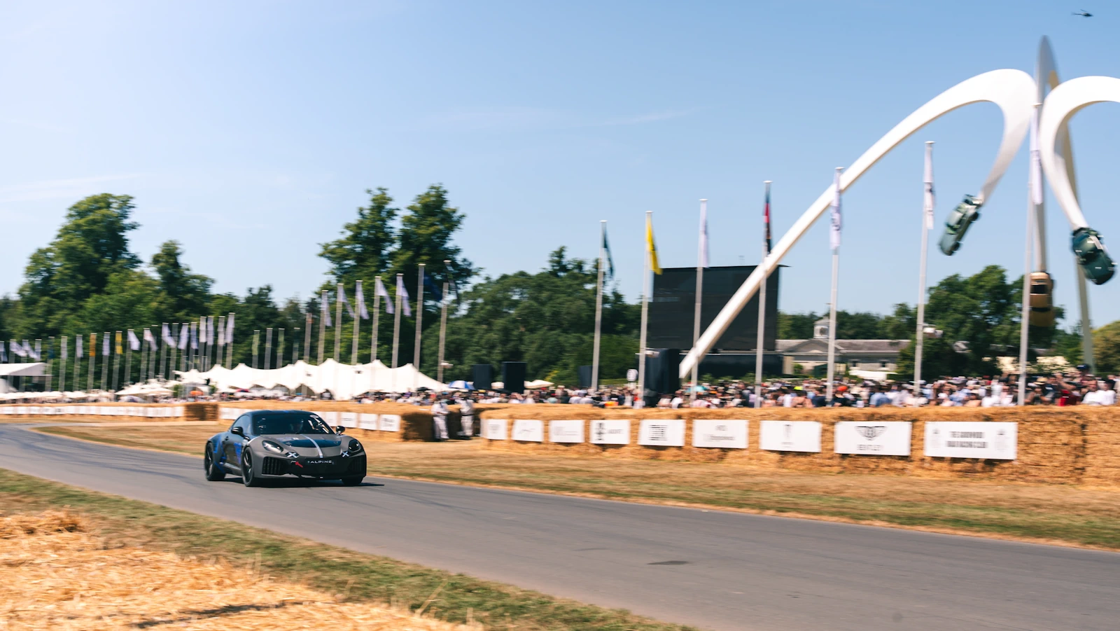 Alpine A110 FUTURE conquers Goodwood hill
