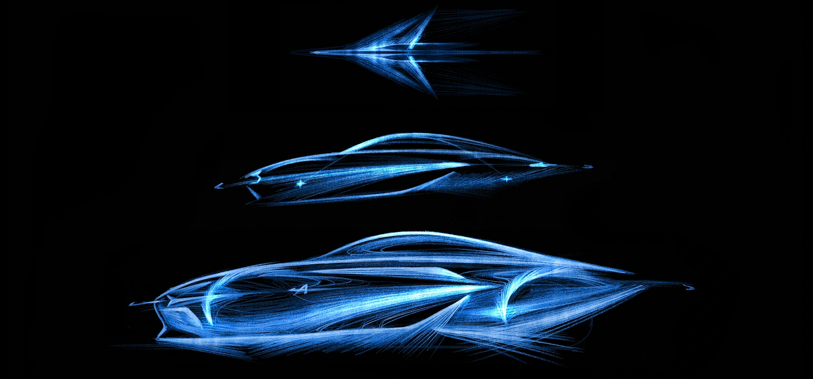 Alpine unveils a sculpture previewing the future A110