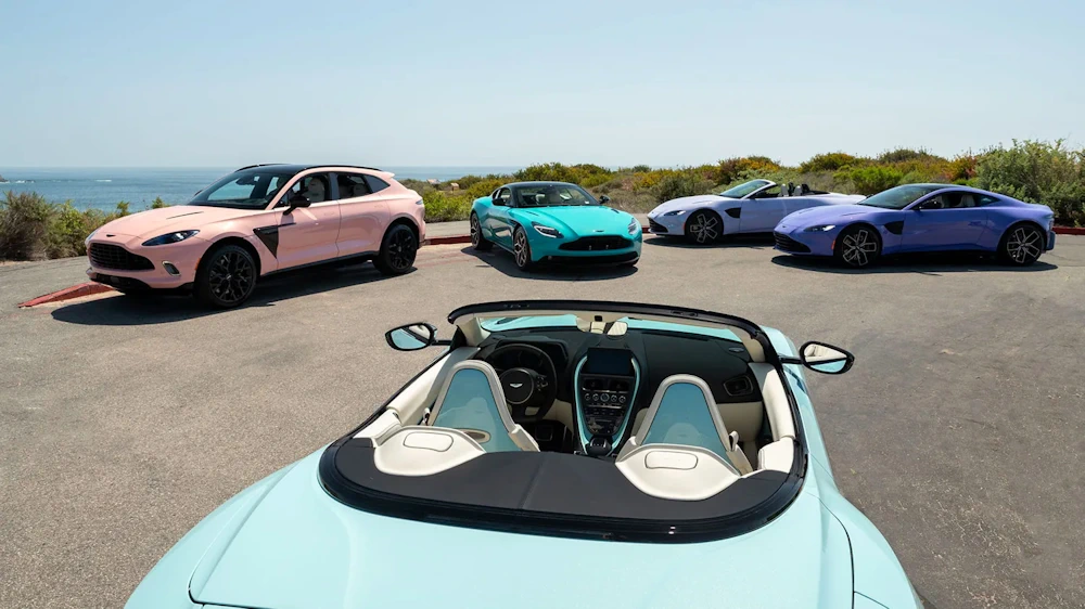 Aston Martin sports cars and SUV in Q colour specifications