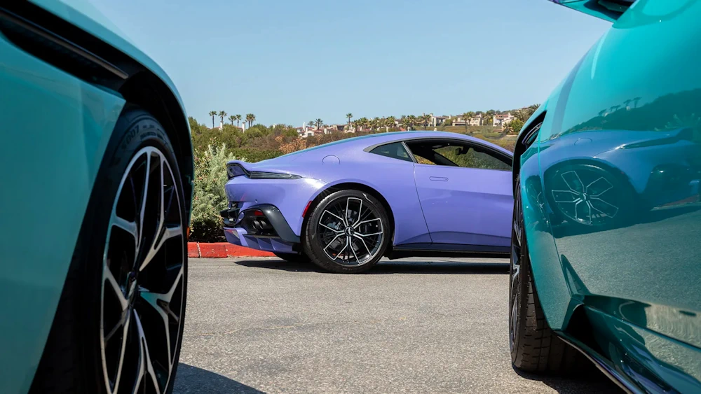 Aston Martin cars in contrasting Q exterior colours