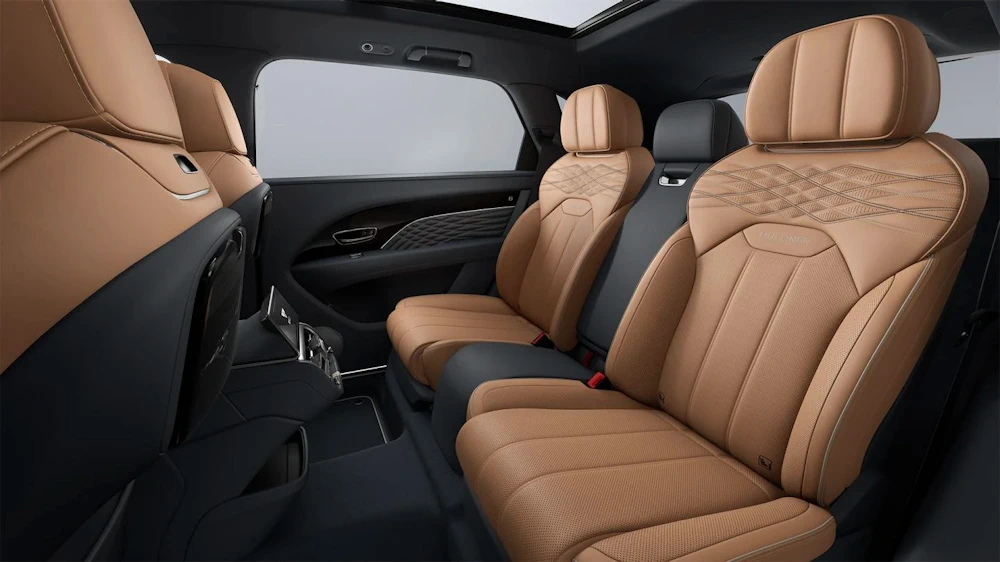 Bentley Bentayga EWB Mulliner rear cabin with individual outer seats