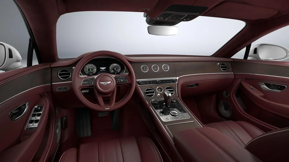 Continental GT cabin upholstered in Cricket Ball hide