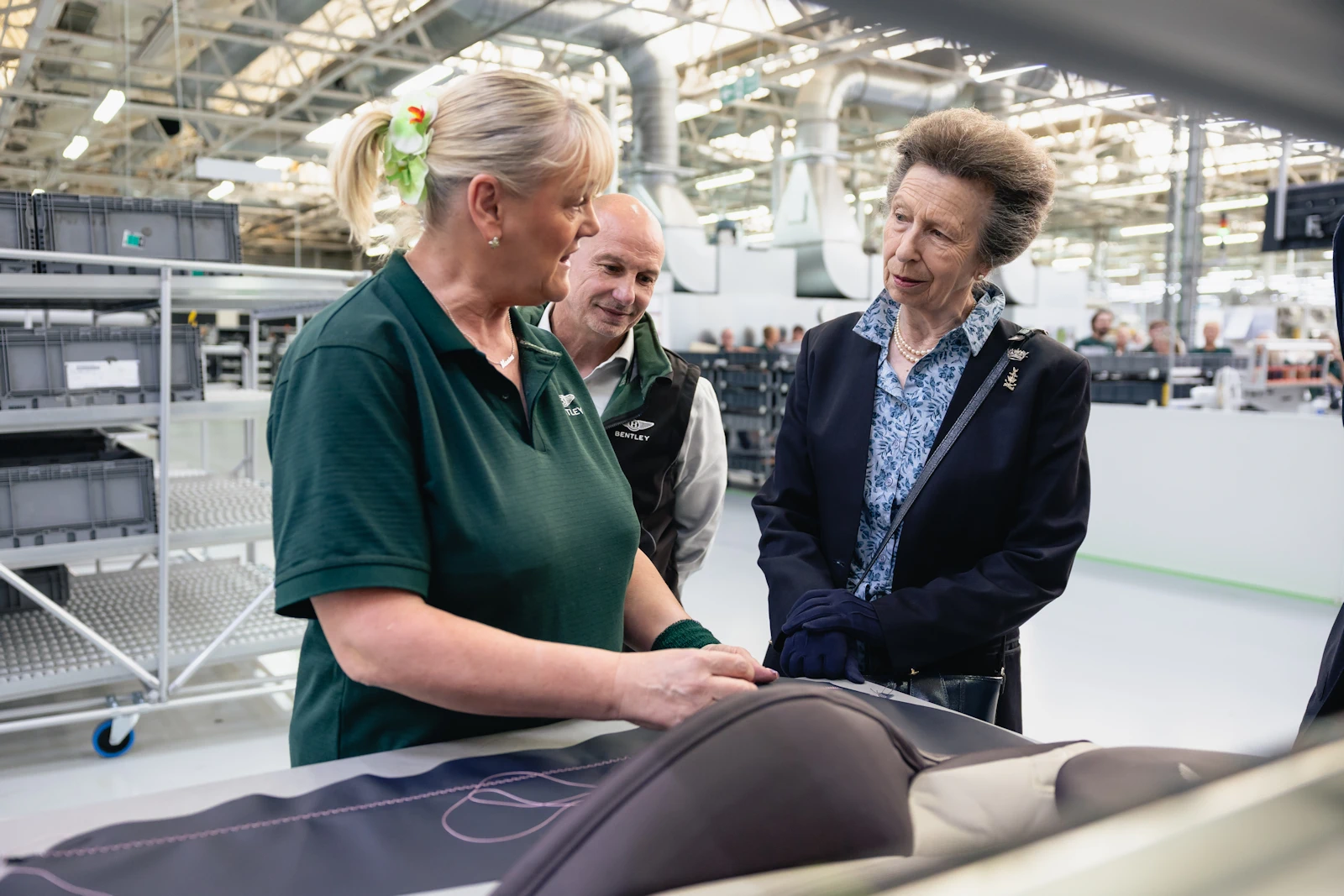 HRH The Princess Royal officially opens Bentley's state-of-the-art Paint Shop
