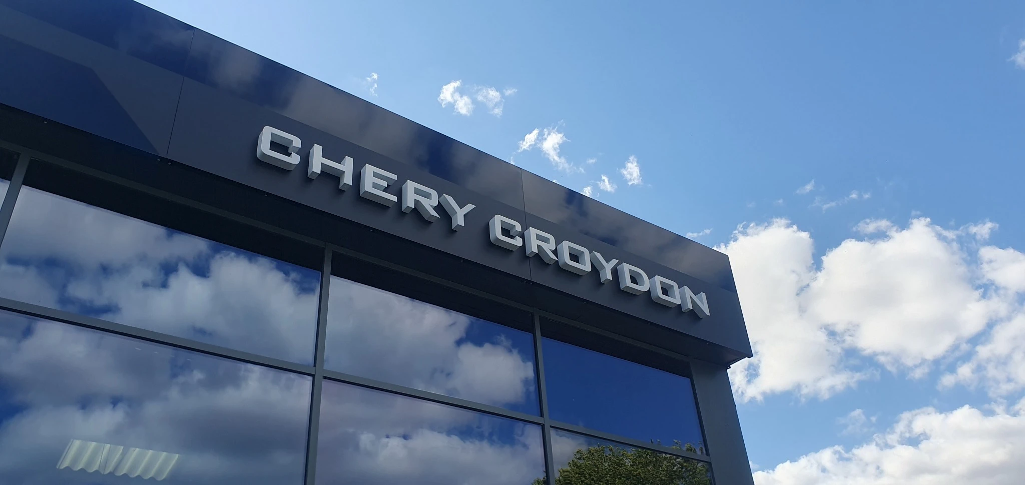 New Chery Croydon dealership exterior at Invicta Motors on Purley Way
