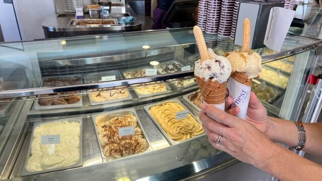 Ice creams photographed during the Dacia-backed European road trip