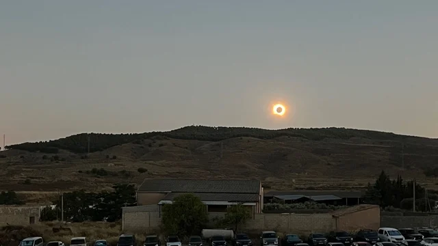 Total solar eclipse photographed during the European adventure