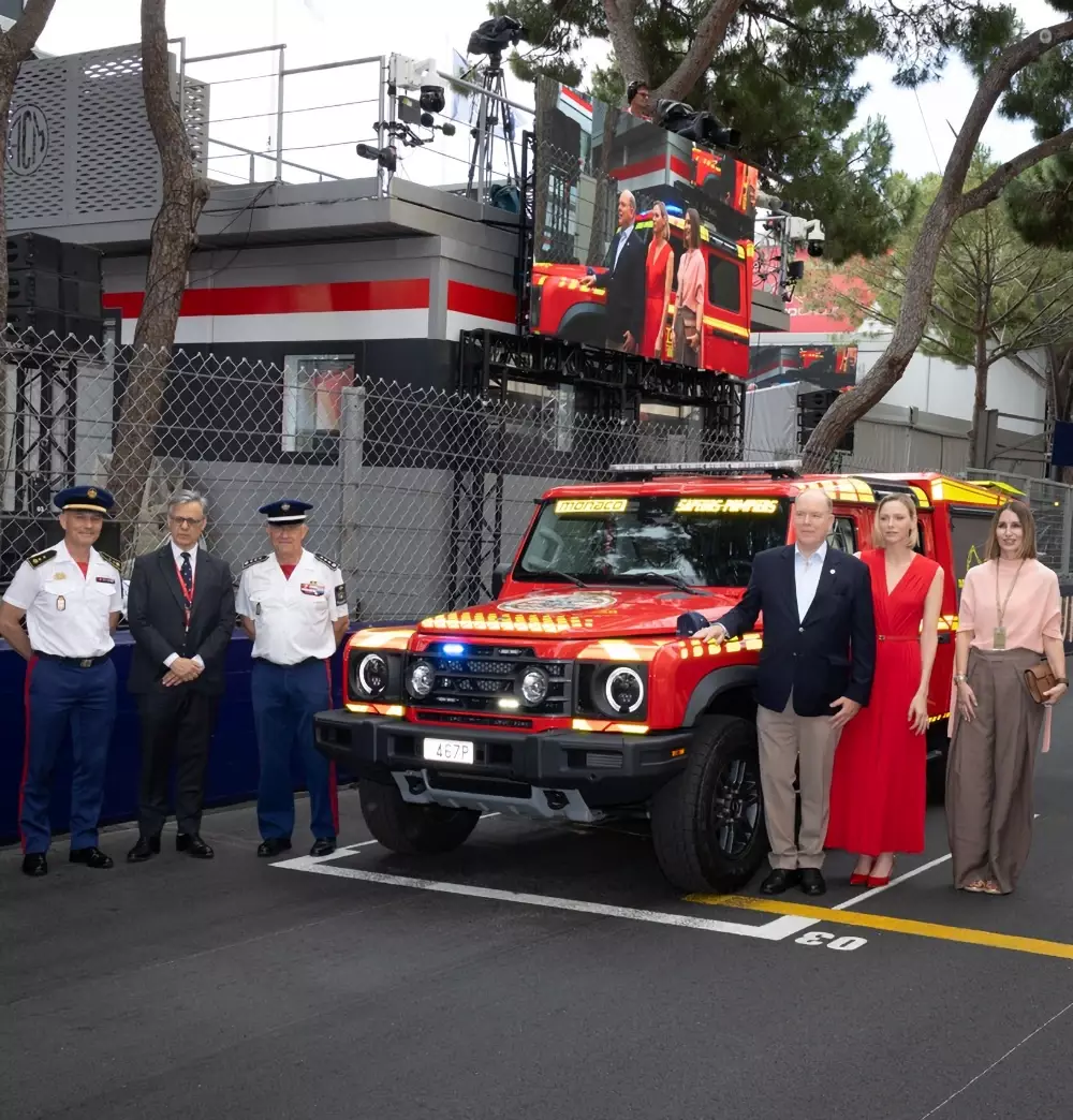 INEOS Grenadier goes trackside with Monaco Fire Brigade