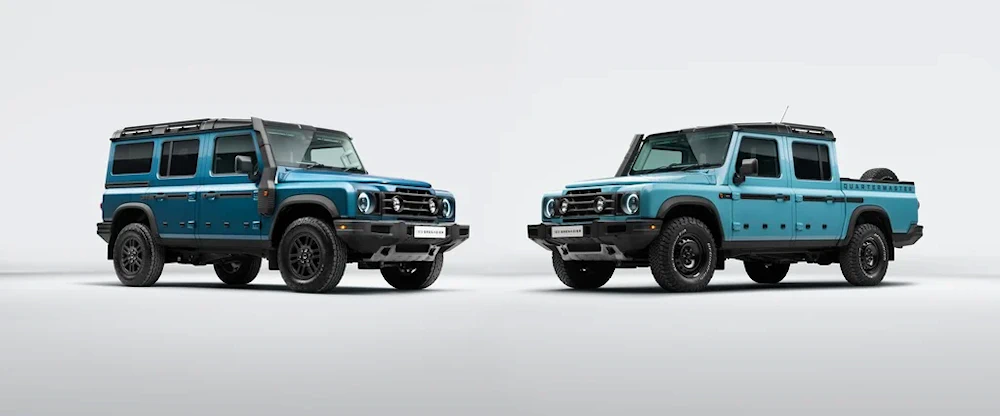 2026 INEOS Grenadier and Quartermaster in official manufacturer studio photography