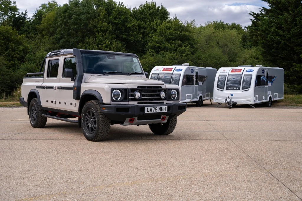 INEOS Grenadier Quartermaster towing-award photography with caravans