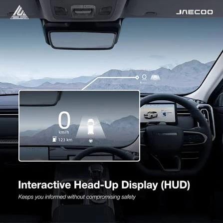 Illustration of the JAECOO 7 head-up display