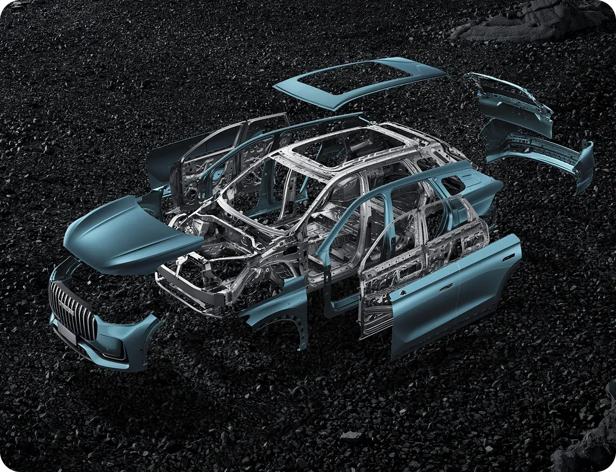JAECOO 8 high-strength body safety structure