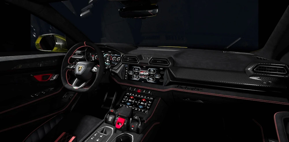 Lamborghini Urus SE Performante dashboard and front cabin