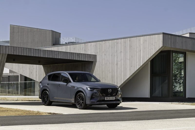 Mazda CX-60 photographed for the 2026 UK model update