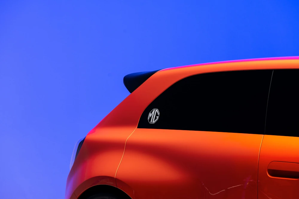 Official MG GO! Concept rear door frame badge detail