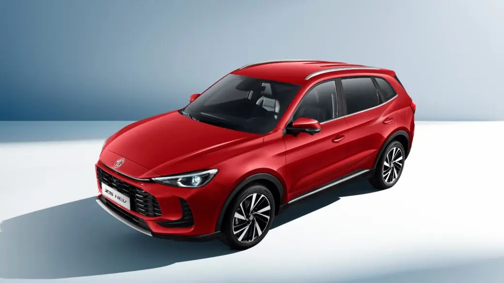 MG ZS Hybrid Plus exterior from a front three-quarter angle