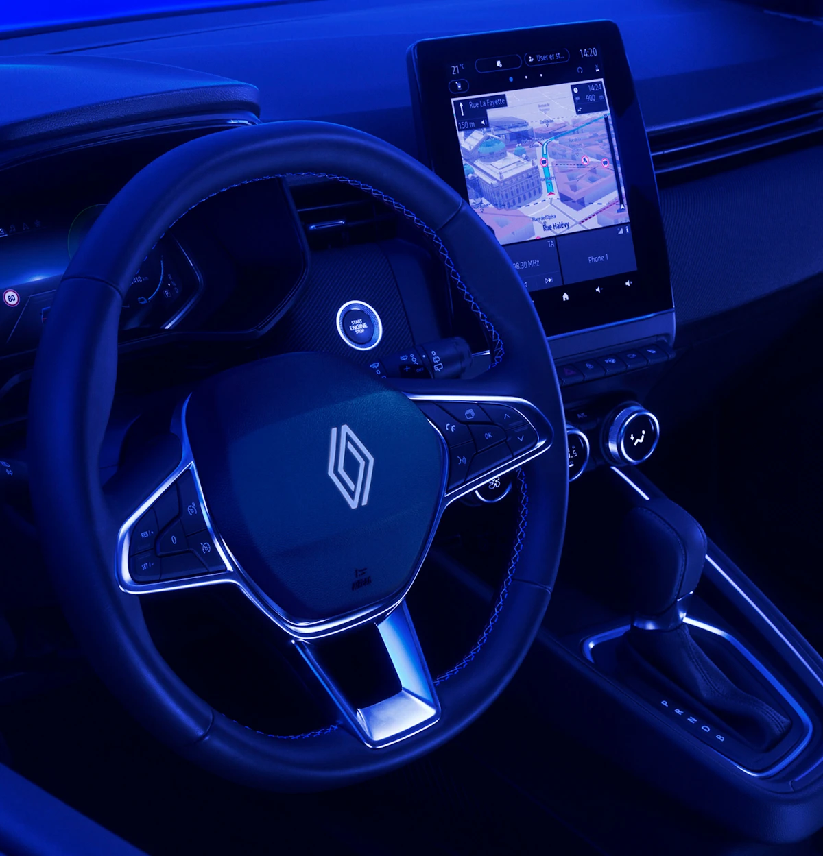 Interior of the latest Renault Clio