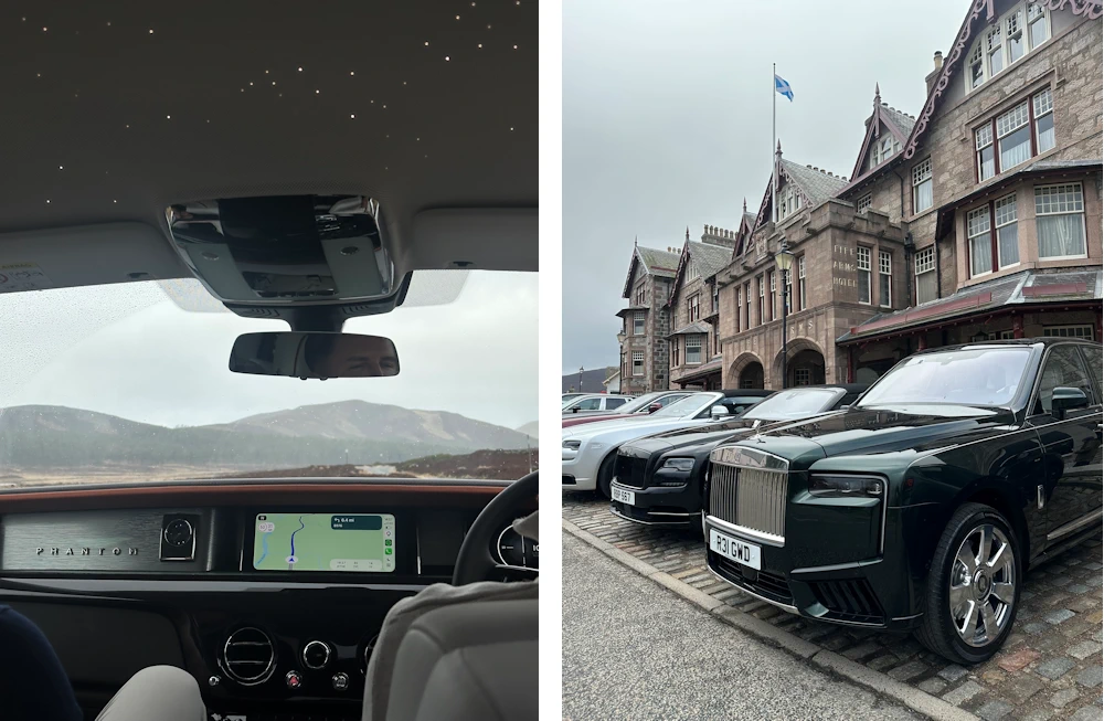 Rolls-Royce Highland Experience, Fife Arms Hotel, Braemar