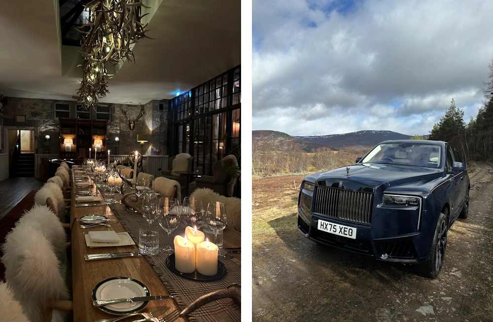 Rolls-Royce Highland Experience, Fife Arms Hotel, Braemar