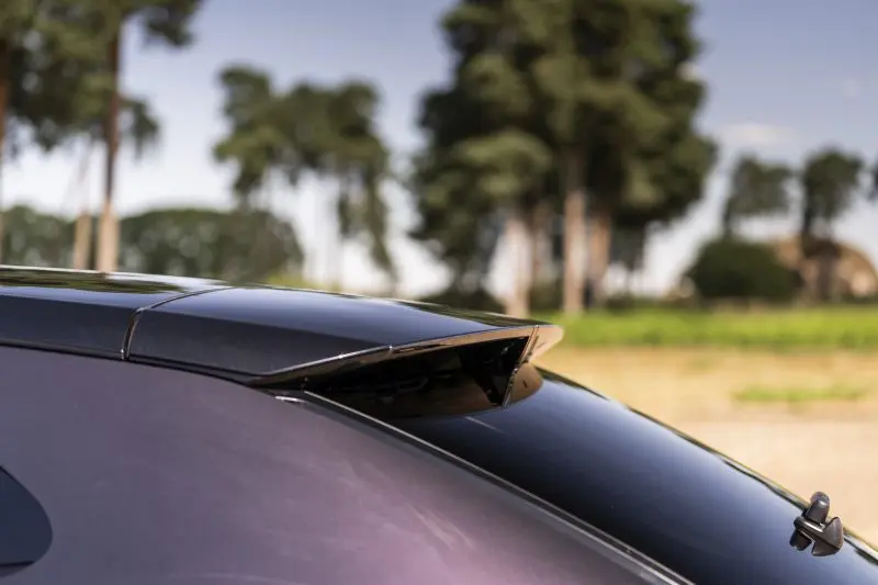 Mazda CX-6e rear roof and aerodynamic detail
