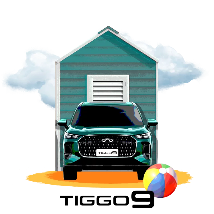 Official Chery TIGGO 9 Super Hybrid summer campaign image
