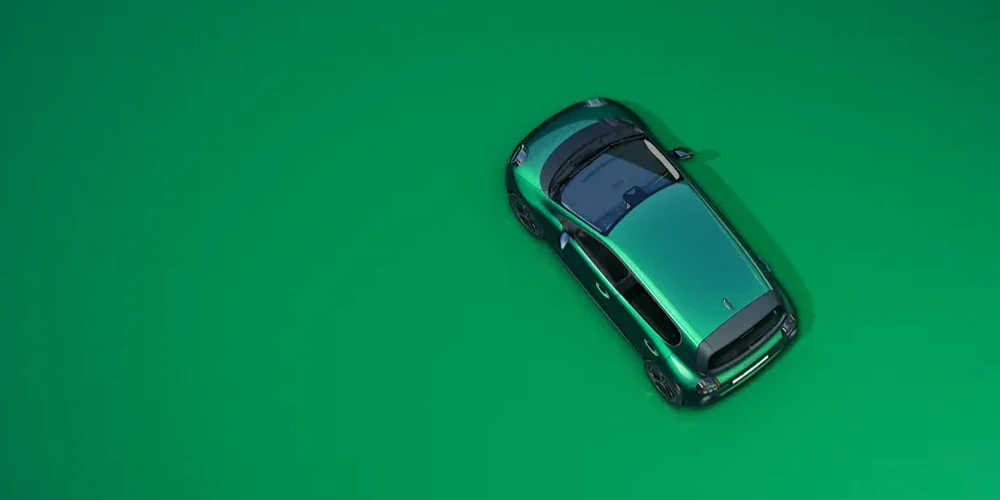 Overhead view of Renault Twingo E-Tech electric