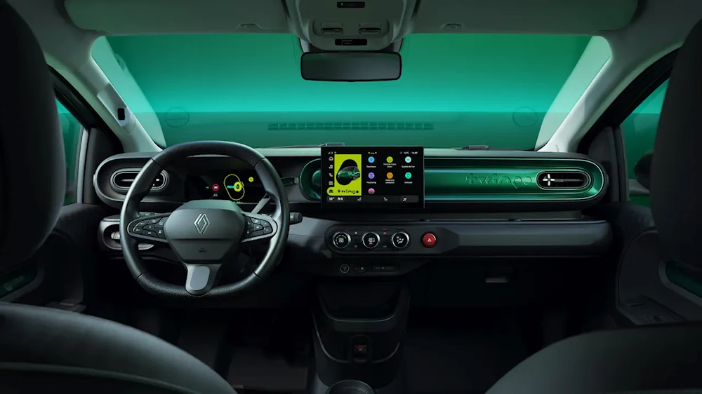 Renault Twingo dashboard and central display
